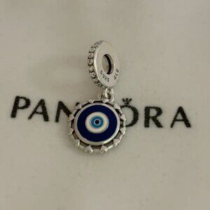 Pandora Evil Eye Silver Dangle Charm